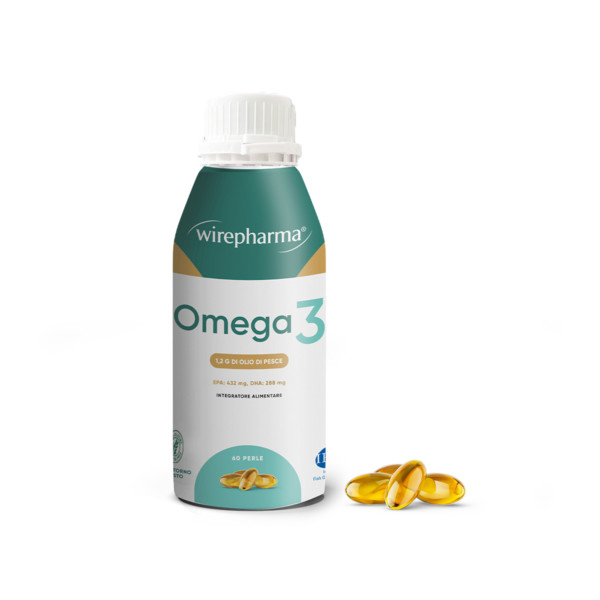 WIREPHARMA OMEGA RX3 1200 INTEGRATORE ALIMENTARE A BASE DI OMEGA 3 - 60 PERLE 96 GR.