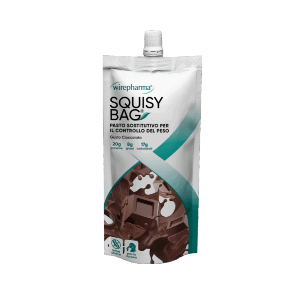WIREPHARMA SQUISY BAG PASTO SOSTITUTIVO PER IL CONTROLLO DEL PESO GUSTO CIOCCOLATO 220 GR.
