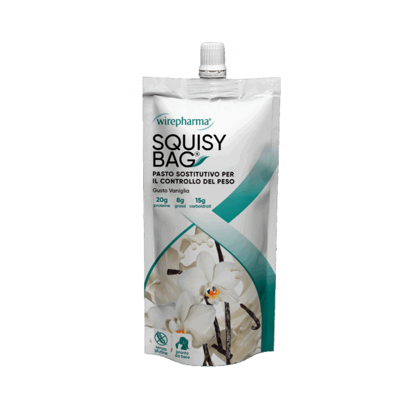 WIREPHARMA SQUISY BAG PASTO SOSTITUTIVO PER IL CONTROLLO DEL PESO GUSTO VANIGLIA 220 GR.