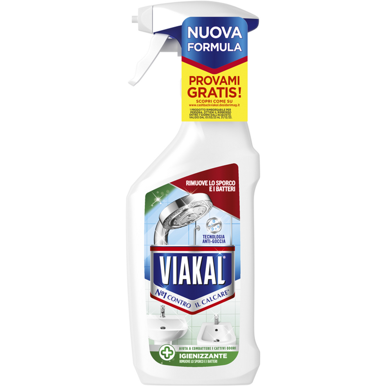 VIAKAL ANTICALCARE SPRAY AZIONE IGIENIZZANTE 470 ML.