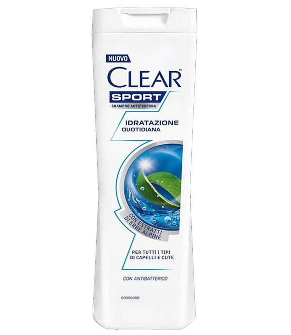 CLEAR SPORT SHAMPOO ANTIFORFORA IDRATAZIONE QUOTIDIANA 225 ML.