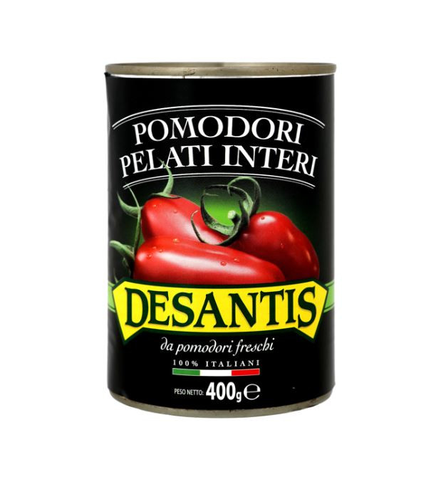 DESANTIS POMODORI PELATI INTERI IN LATTINA 400 GR.