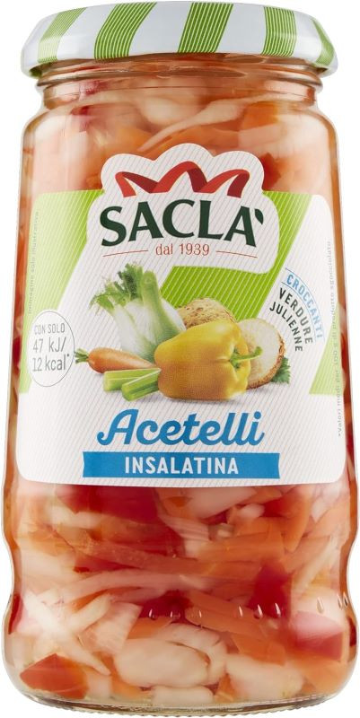 SACLÀ ACETELLI INSALATINA DI VERDURE ALLA JULIENNE CROCCANTI SOTTACETO 290 GR.