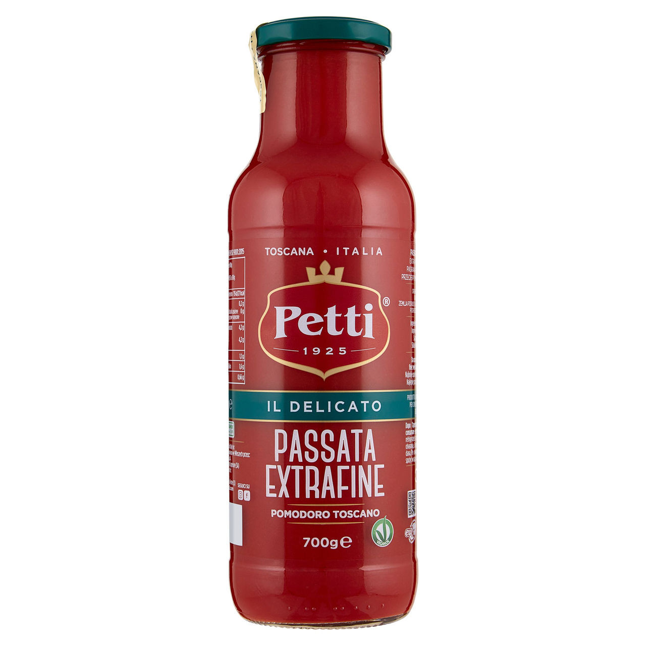 PETTI PASSATA EXTRAFINE DI POMODORO TOSCANO 700 GR.