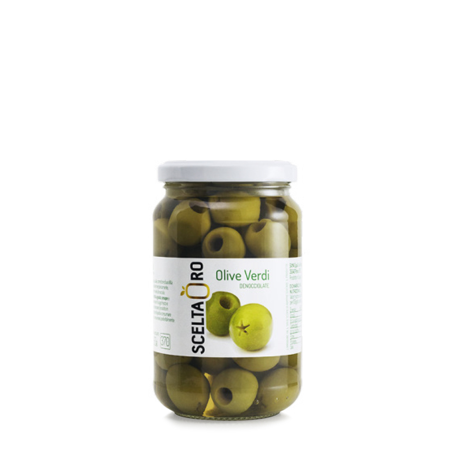 SCELTAORO OLIVE VERDI DENOCCIOLATE IN VETRO 370 GR.