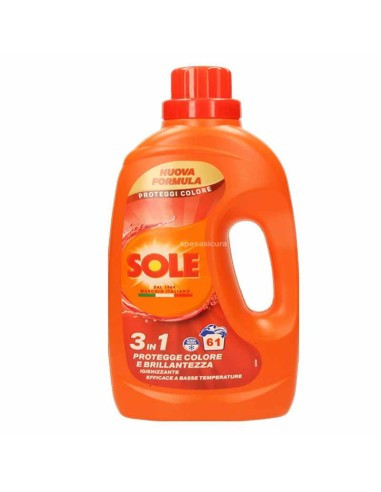 SOLE DETERSIVO PER IL BUCATO 3 IN 1 PROTEGGI COLORE E BRILLANTEZZA 61 LAVAGGI 2,745 LT.