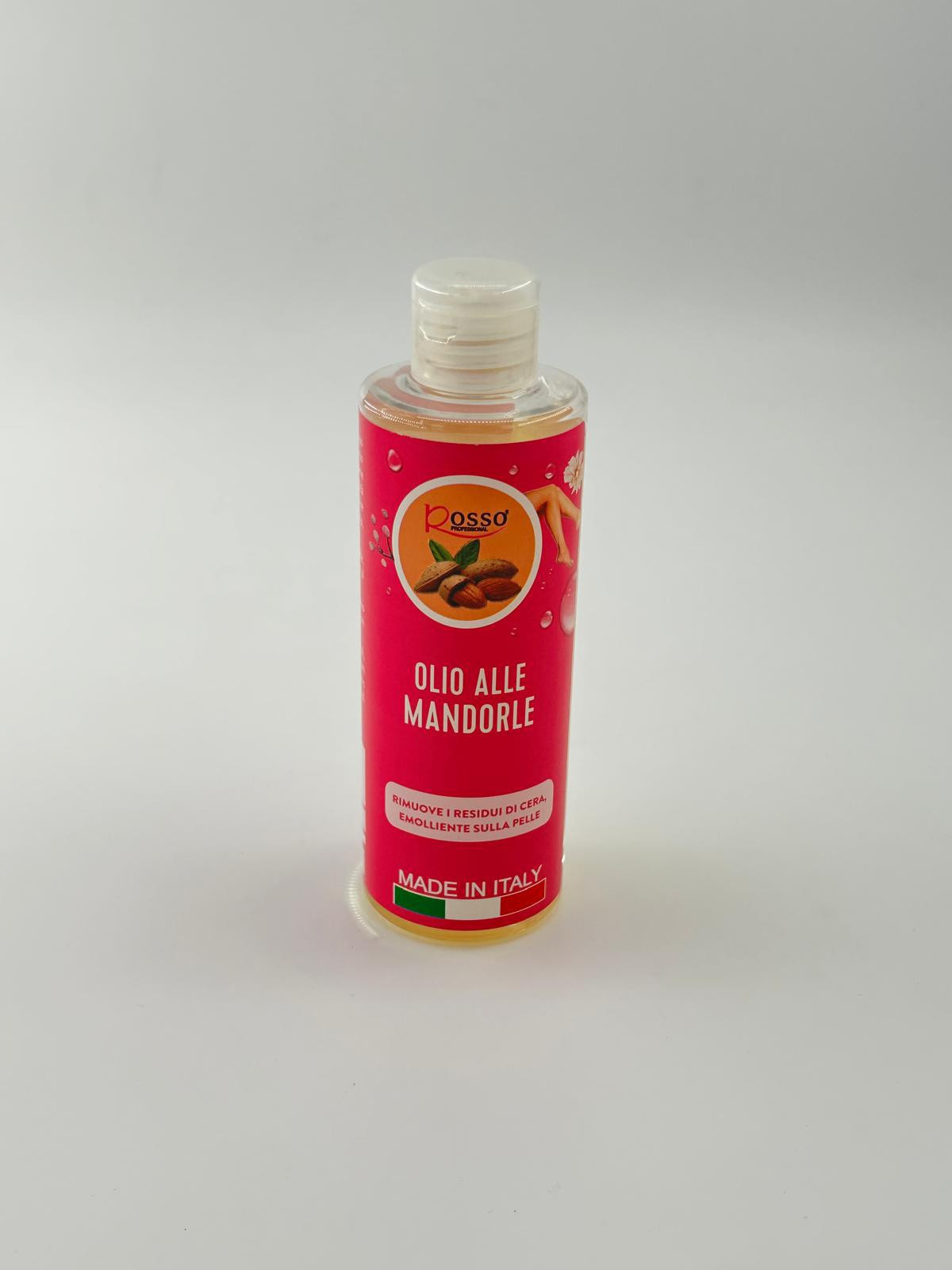 ROSSO PROFESSIONAL OLIO ALLE MANDORLE PER RIMUOVERE RESIDUI DI CERA 200 ML.