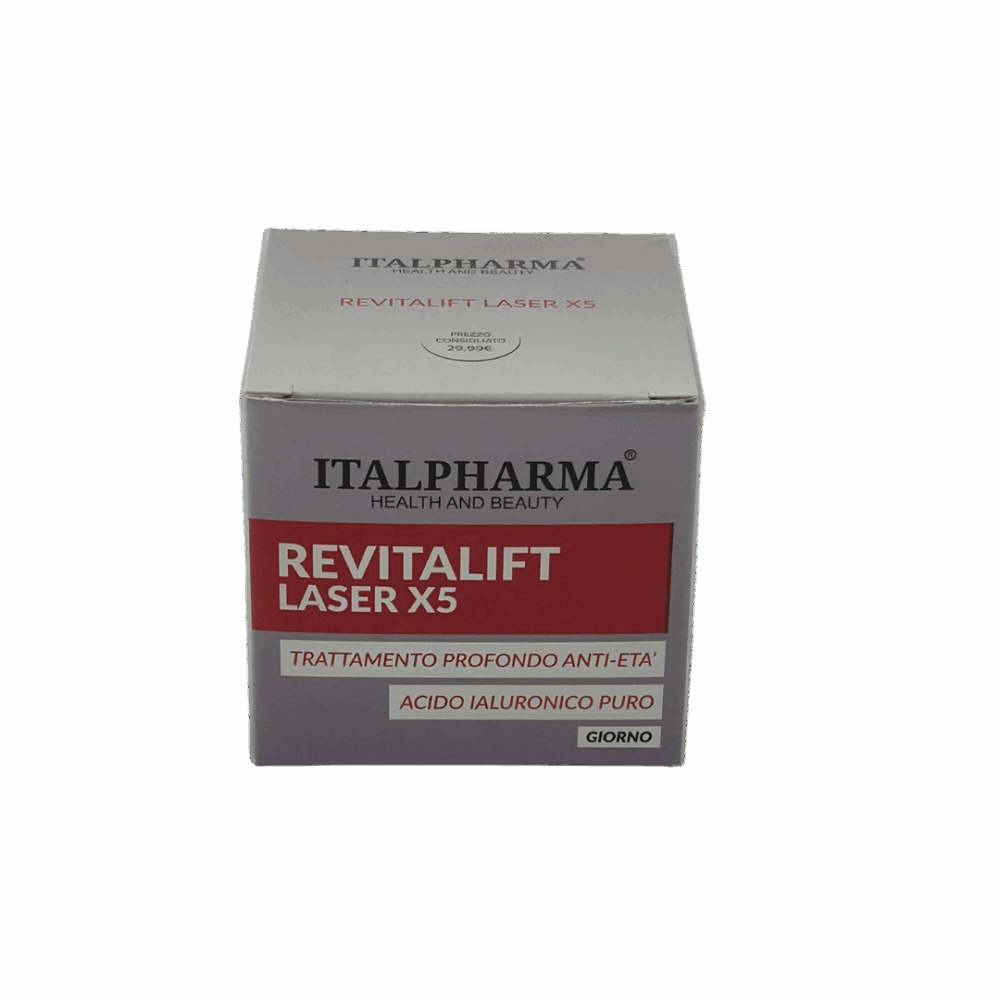 ITALPHARMA CREMA GIORNO VISO, COLLO E DECOLLETE' REVITALIFT LASER X5 TRATTAMENTO PROFONDO ANTI-ETA' 50 ML.