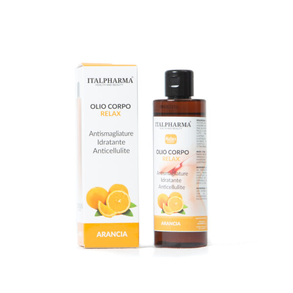 ITALPHARMA OLIO CORPO RELAX ALL'ARANCIA ANTISMAGLIATURE, IDRATANTE E ANTICELLULITE 200 ML.