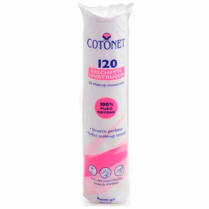 COTONET DISCHETTI LEVATRUCCO DI COTONE 120 DISCHETTI STRUCCANTI